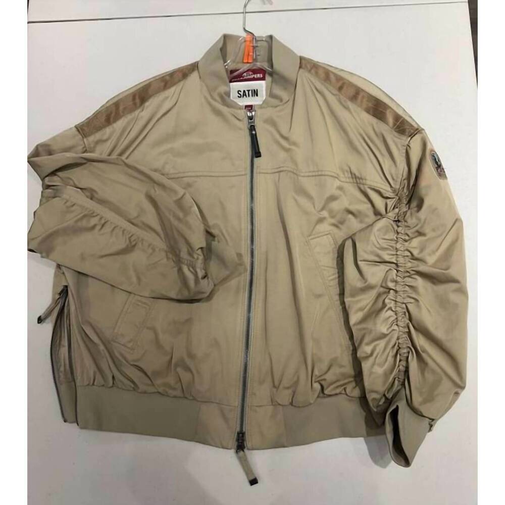 NEW PARAJUMPERS women's kathryn bomber jacket in brown